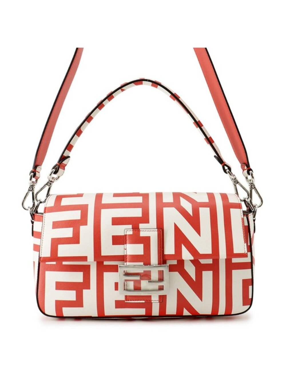 Fendi Handbag Baguette Medium Mark Jacobs Collaboration White